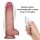 LoveToy Vibrating Sliding Skin Pro II with remote control - 8,5" / 22 cm Nude
