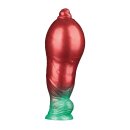LoveToy Dual Density  Inflatable Dildo 10" / 25 cm Red/Green
