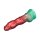 LoveToy Dual Density  Inflatable Dildo 10" / 25 cm Red/Green