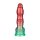 LoveToy Dual Density  Inflatable Dildo 10" / 25 cm Red/Green