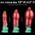 LoveToy Dual Density  Inflatable Dildo 10" / 25 cm Red/Green