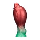 LoveToy Dual Density Inflatable Dildo 8" / 20 cm Red/Green