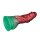 LoveToy Dual Density Inflatable Dildo 7,5" / 19 cm Red/Green