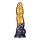 LoveToy Dual Density Inflatable Dildo 10" / 25 cm Gold/Black