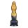 LoveToy Dual Density Inflatable Dildo 10" / 25 cm Gold/Black