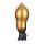 LoveToy Dual Density Inflatable Dildo 10" / 25 cm Gold/Black