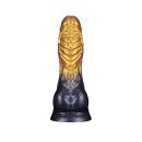 LoveToy Dual Density Inflatable Dildo 8" / 20 cm Gold/Black