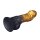 LoveToy Dual Density Inflatable Dildo 8" / 20 cm Gold/Black
