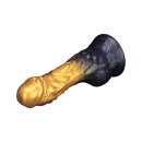 LoveToy Dual Density Inflatable Dildo 7,5" / 19 cm Gold/Black