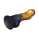 LoveToy Dual Density Inflatable Dildo 7,5" / 19 cm Gold/Black