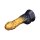 LoveToy Dual Density Inflatable Dildo 7,5" / 19 cm Gold/Black