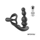INTOYOU Klark Waving & Vibrating Anal Plug with Remote Black