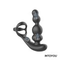 INTOYOU Klark Waving & Vibrating Anal Plug with Remote Black