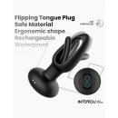 INTOYOU Zack Anal Plug with Flipping Tongue  (with App Control) Black