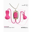INTOYOU Tickly Nipple Clamps with Necklace (with App Control) - Pink