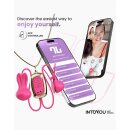 INTOYOU Tickly Nipple Clamps with Necklace (with App Control) - Pink