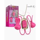 INTOYOU Tickly Nipple Clamps with Necklace (with App Control) - Pink