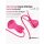 INTOYOU Tickly Nipple Clamps with Necklace (with App Control) - Pink