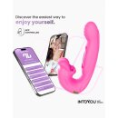 INTOYOU Bimby Biting and Double Tongue Tapping Vibrator with App Pink