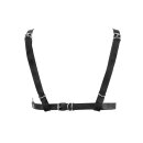 Amorable Open Bra with Chains Black Silver One Size