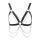 Amorable Open Bra with Chains Black Silver One Size