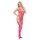 Amorable Bodystocking with Stockings 3-Piece Set Pink One Size