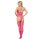 Amorable Bodystocking with Stockings 3-Piece Set Pink One Size