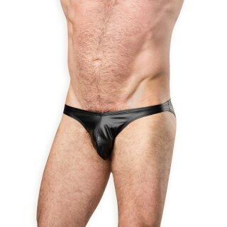 Amorable Wetlook Briefs Black One Size