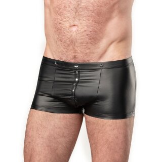 Amorable Wetlook-Shorts Schwarz S-M