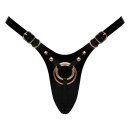 Strap-On-Me Faux Leather Harness Fabulous Black Gold One...