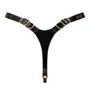 Strap-On-Me Faux Leather Harness Fabulous Black Gold One Size