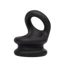 Rimba Silicone Penis Ring with Ball Ring Black Ø...