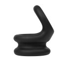 Rimba Silicone Penis Ring with Ball Ring Black Ø 2.5–3 cm