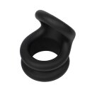 Rimba Silicone Penis Ring with Ball Ring Black Ø...