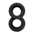 Rimba Penis Ring in Figure-8 Shape Silicone Black...
