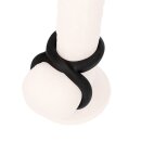Rimba Penis Ring in Figure-8 Shape Silicone Black Ø 2 cm