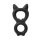 Rimba Kitty Ring in Figure-8 Shape Silicone Black Ø 2.5 cm