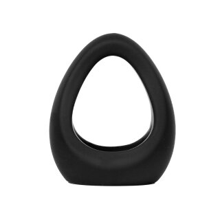 Rimba Triangular Silicone Penis Ring Black Ø 3 cm