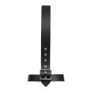 Rimba Kopfharness aus Leder mit Nasenhaken Schwarz