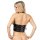 Rimba Leather Bustier with Chains Black One Size