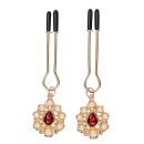 Rimba Nippelklemmen mit Goldschmuck Gold