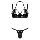 Obsessive Keira Lise 2-Piece Set with Bra and Thong Black L-XL