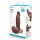 B-Vibe Slipskin Realistic Silicone Dildo 6 Inch Girthy Brown