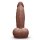 B-Vibe Slipskin Realistic Silicone Dildo 6 Inch Girthy Brown