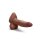 B-Vibe Slipskin Realistic Silicone Dildo 7 Inch Girthy Brown