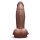 B-Vibe Slipskin Realistic Silicone Dildo 7 Inch Girthy Brown