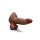 B-Vibe Slipskin Realistic Silicone Dildo 8 Inch Girthy Brown