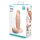 B-Vibe Slipskin Realistic Silicone Dildo 8 Inch Girthy Cream