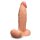 B-Vibe Slipskin Realistic Silicone Dildo 8 Inch Girthy Mocha
