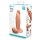 B-Vibe Slipskin Realistic Silicone Dildo 8 Inch Girthy Mocha